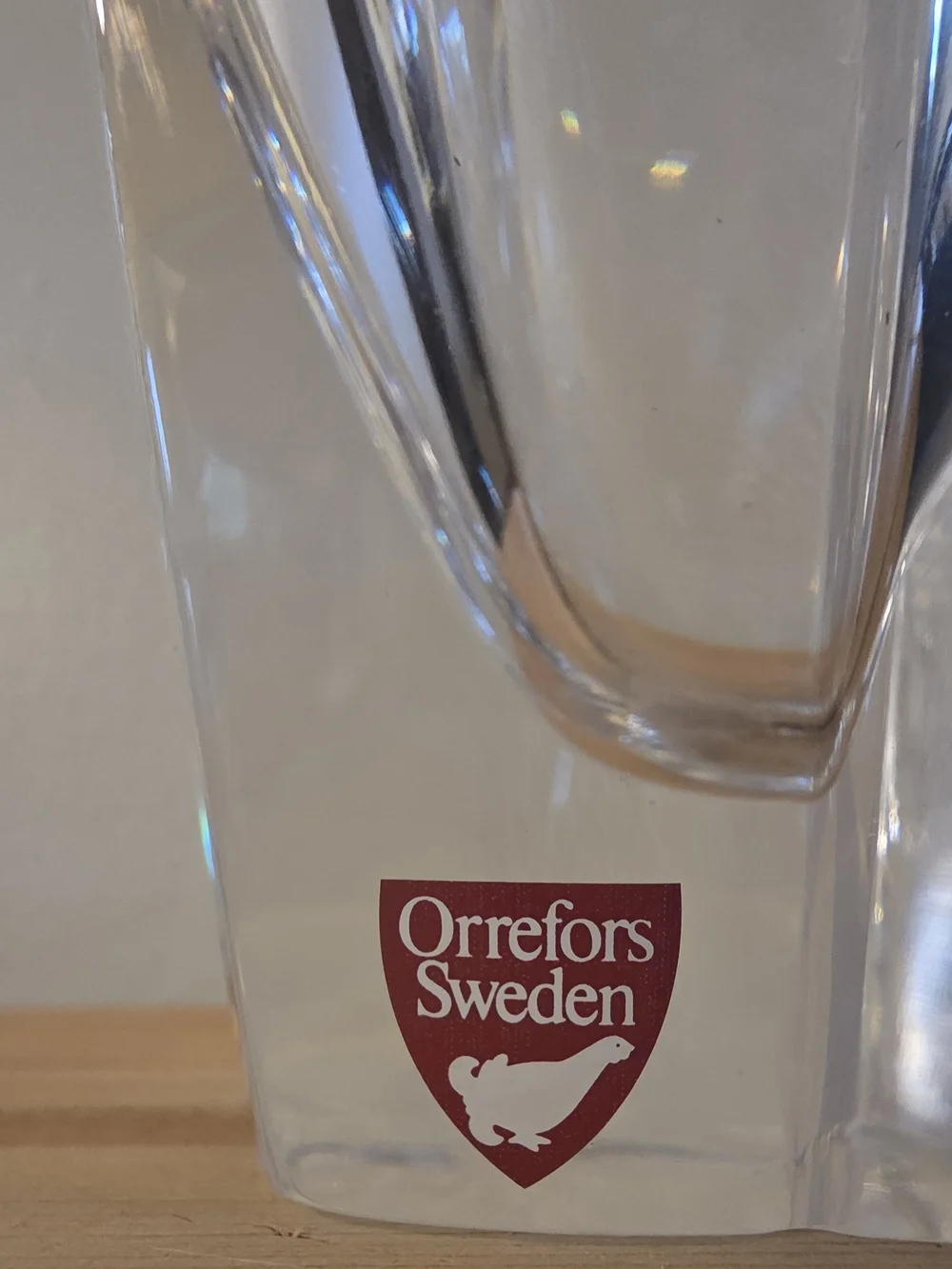 Clear Glass Tulip Vase - Home Accents Orrefors Sweden